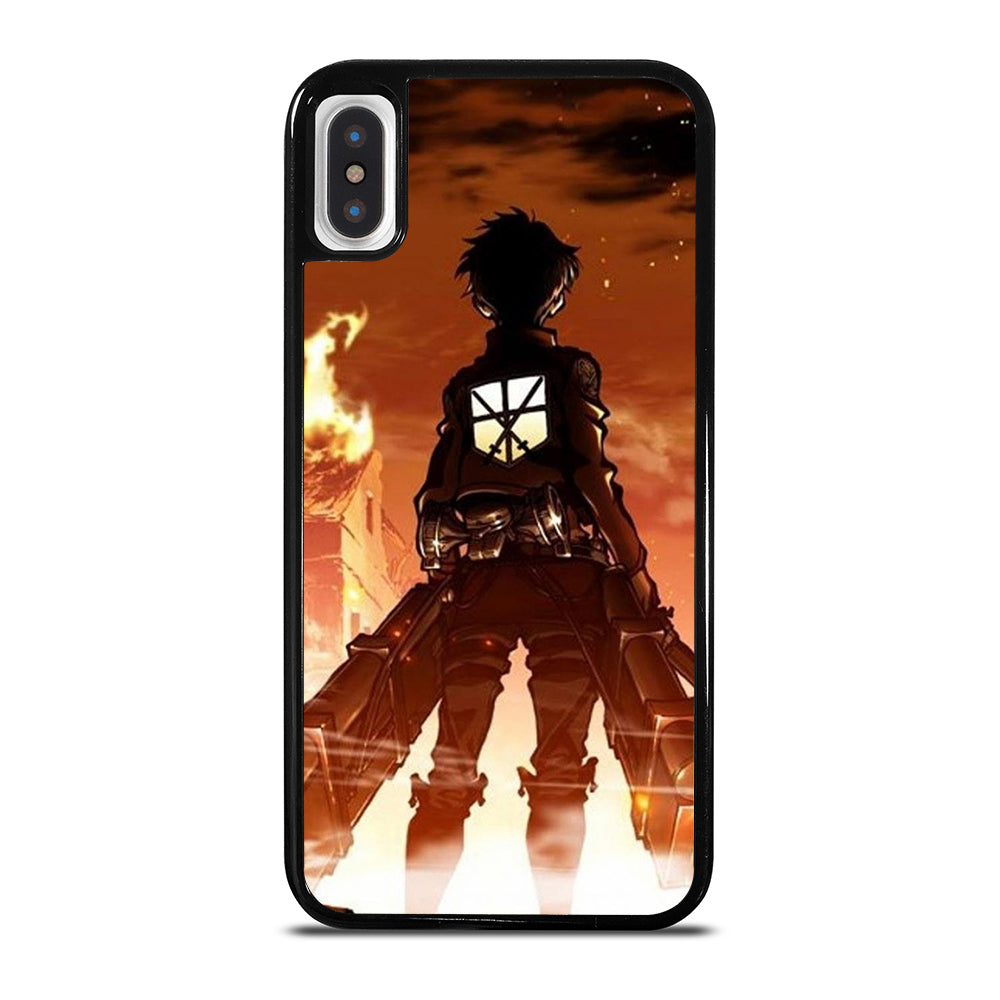 EREN YEAGER ATTACK ON TITAN ANIME SERIES iPhone X / XS Case Cover