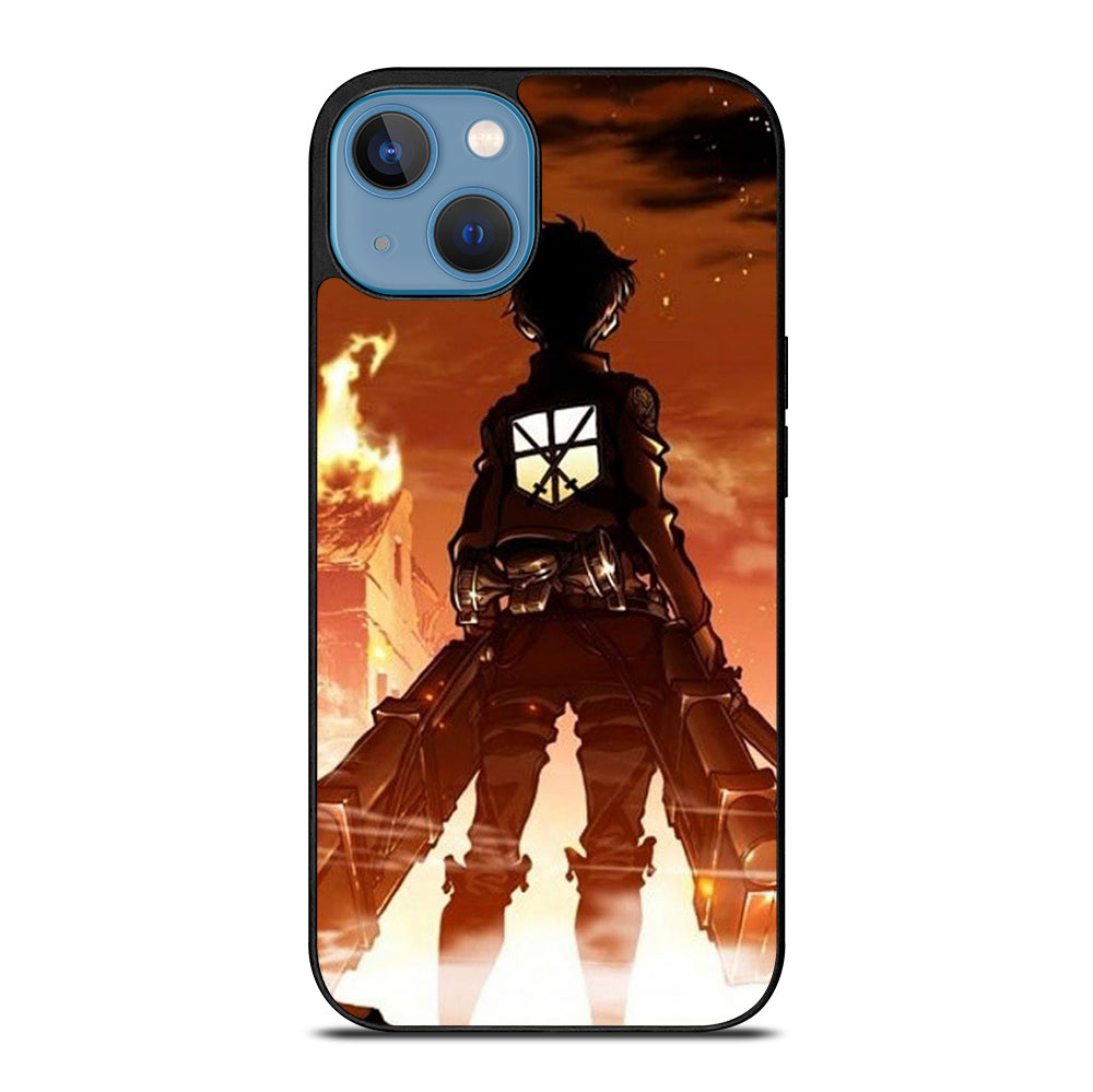 EREN YEAGER ATTACK ON TITAN ANIME SERIES iPhone 13 Case Cover