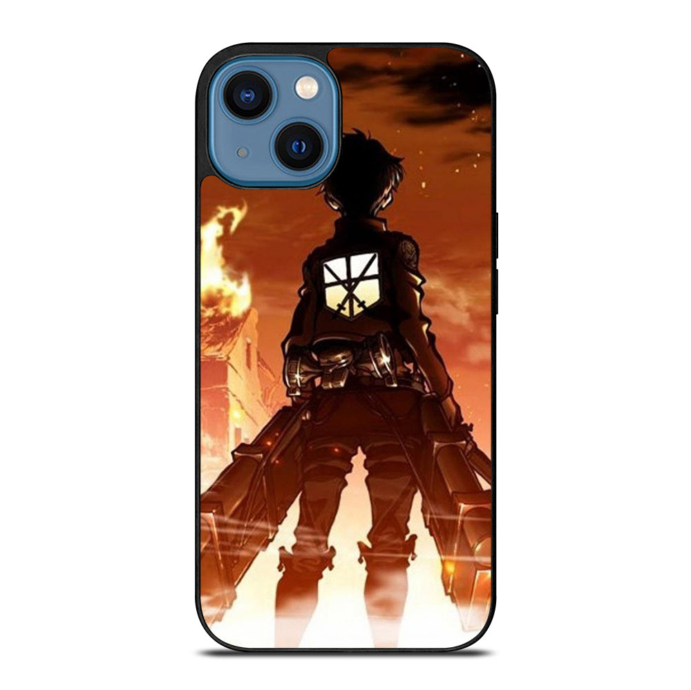 EREN YEAGER ATTACK ON TITAN ANIME SERIES iPhone 14 Case Cover