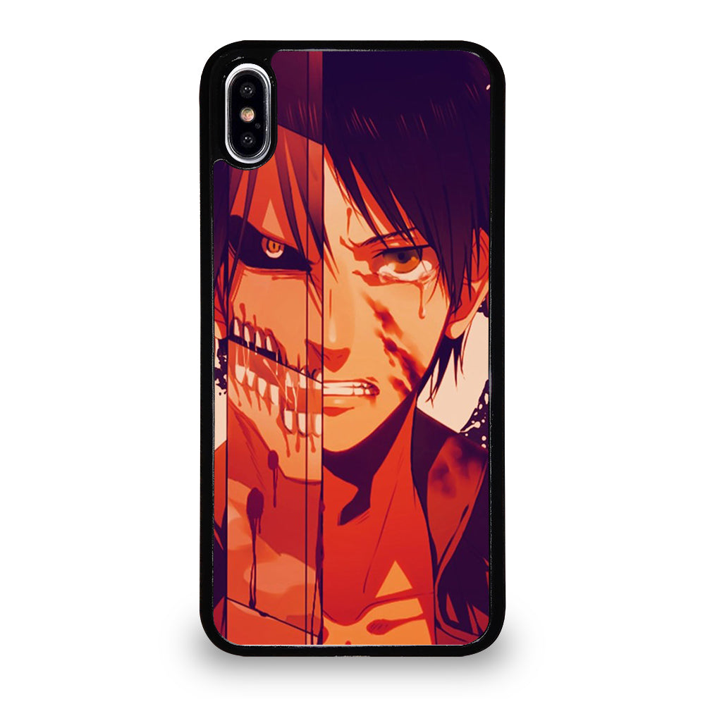 EREN YEAGER ATTACK ON TITAN FACE iPhone XS Max Case Cover