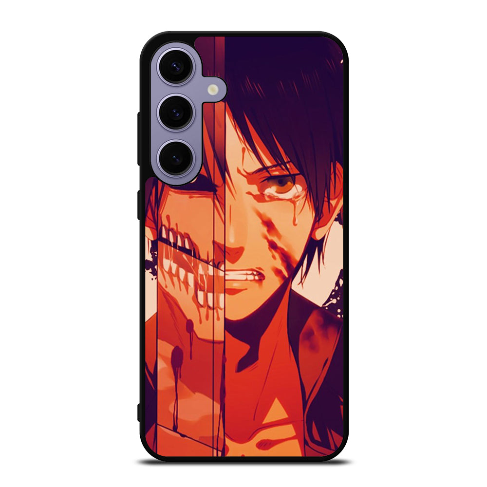EREN YEAGER ATTACK ON TITAN FACE Samsung Galaxy S24 Plus Case Cover