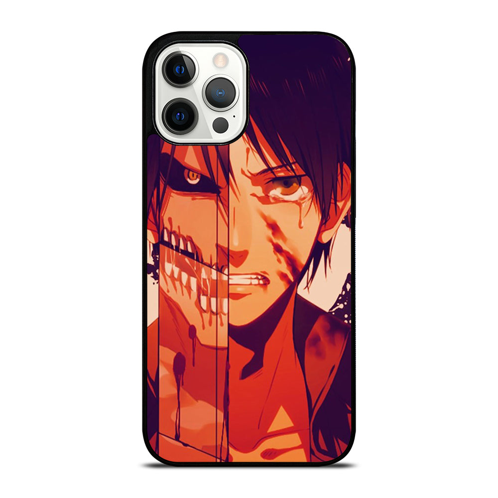 EREN YEAGER ATTACK ON TITAN FACE iPhone 12 Pro Max Case Cover