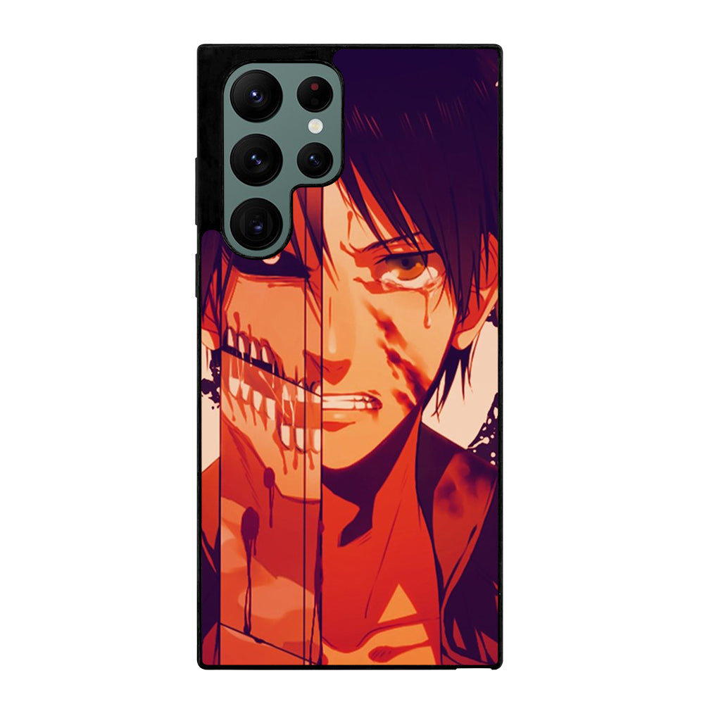 EREN YEAGER ATTACK ON TITAN FACE Samsung Galaxy S22 Ultra Case Cover