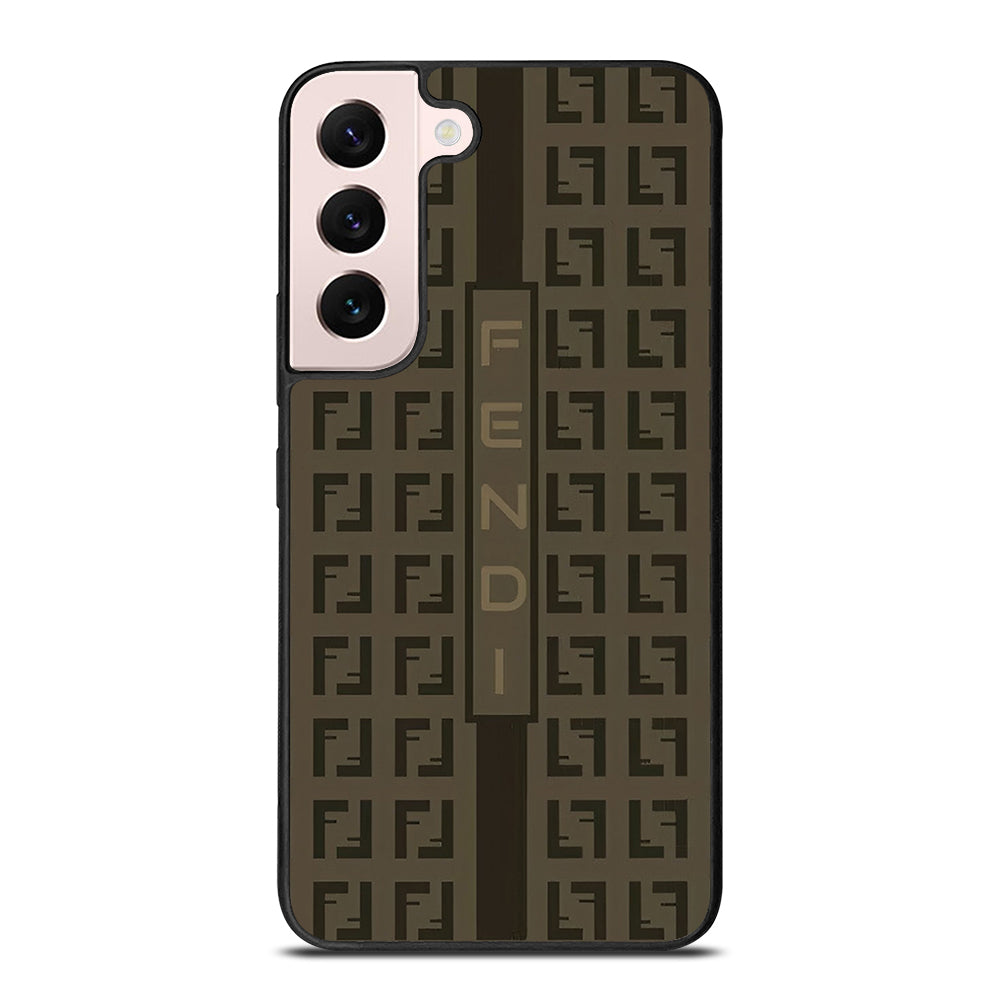 FENDI ROMA BROWN PATTERN 2 Samsung Galaxy S22 Plus Case Cover