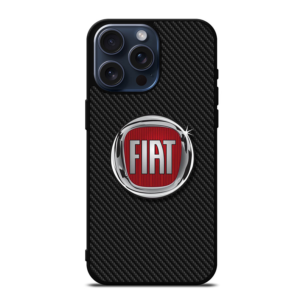 FIAT CARBON iPhone 15 Pro Max Case Cover