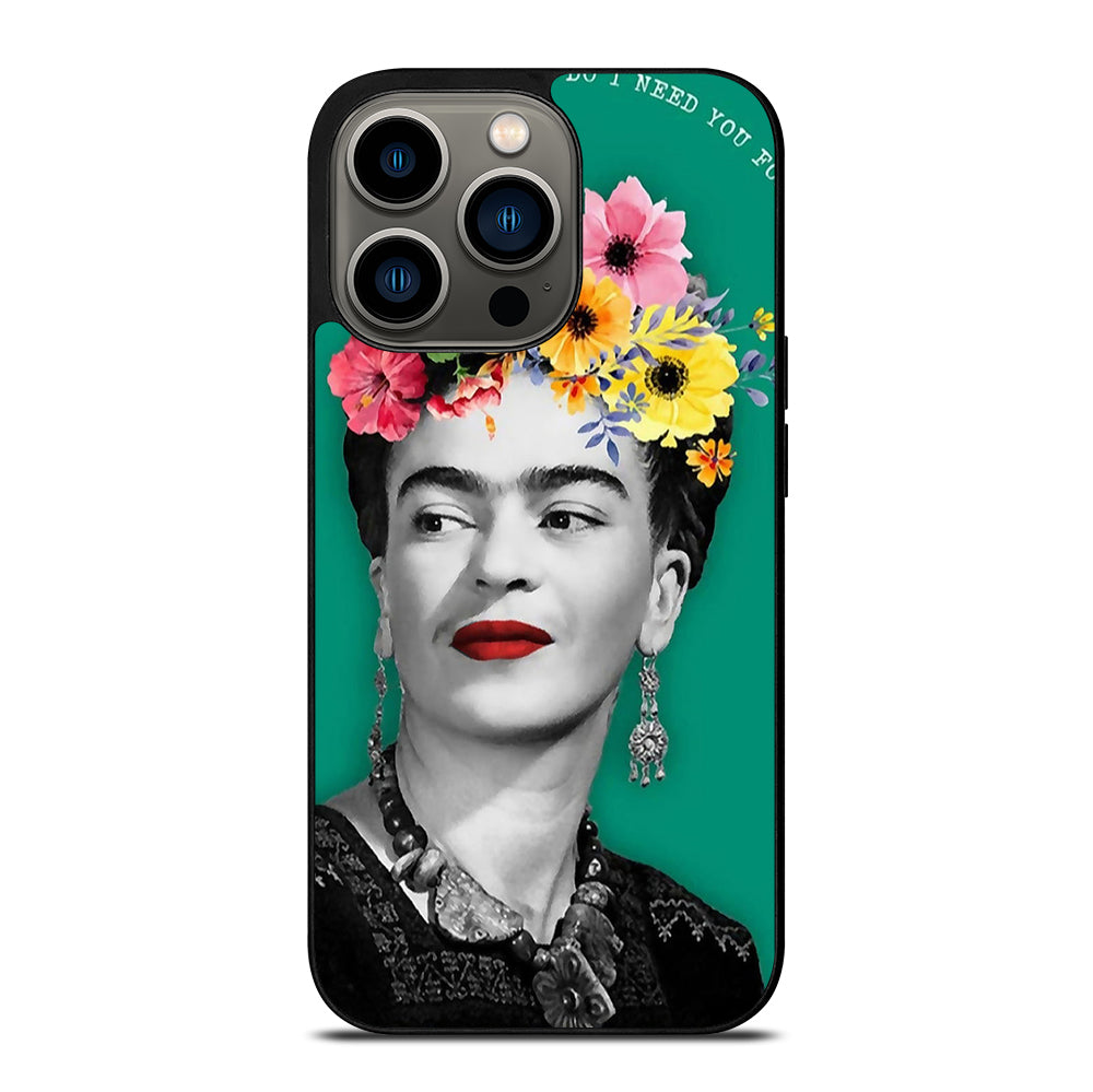 FRIDA KAHLO FACE ART iPhone 13 Pro Case Cover