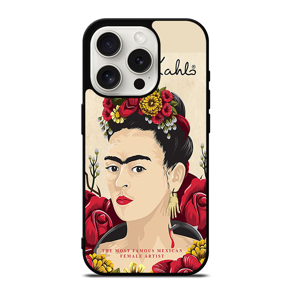 FRIDA KAHLO FLOWER iPhone 15 Pro Case Cover