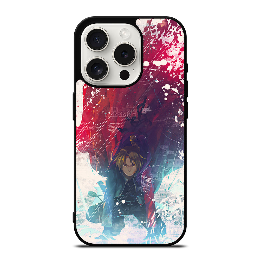 FULLMETAL ALCHEMIST EDWARD ELRIC iPhone 15 Pro Case Cover