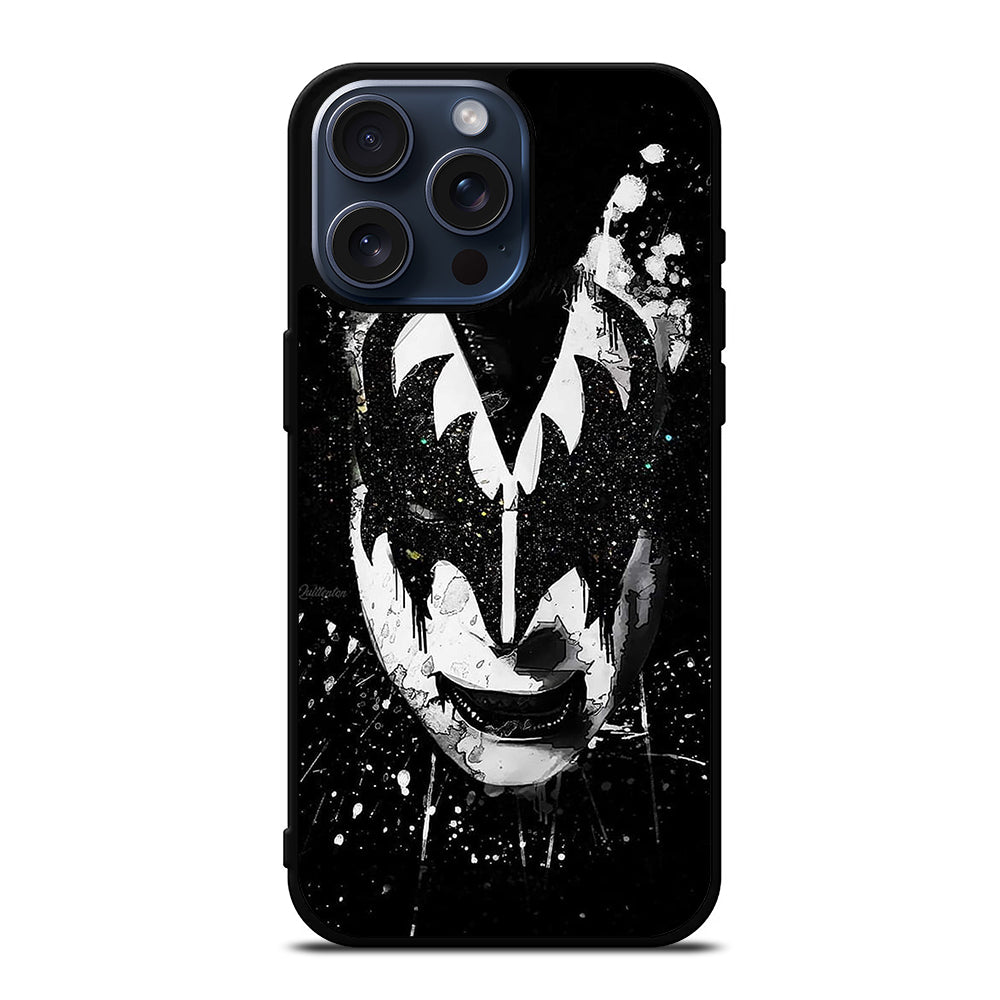 GENE SIMMONS FACE ART KISS BAND iPhone 15 Pro Max Case Cover