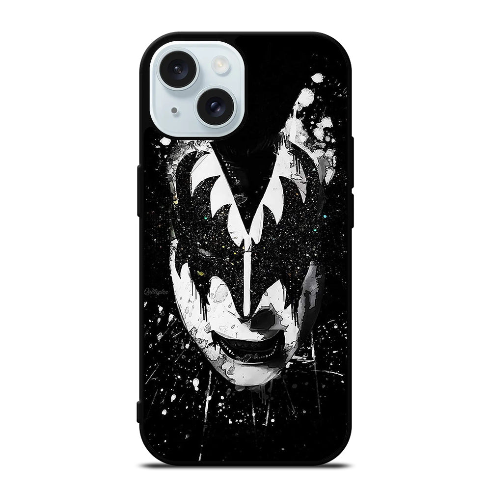 GENE SIMMONS FACE ART KISS BAND iPhone 15 Case Cover