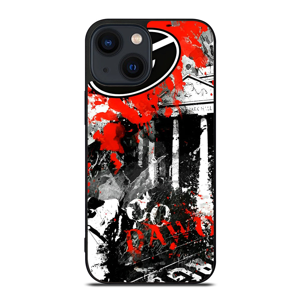 GEORGIA BULLDOGS ART iPhone 14 Plus Case Cover