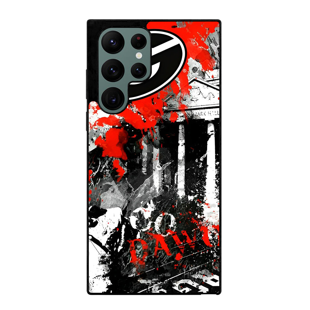 GEORGIA BULLDOGS ART Samsung Galaxy S22 Ultra Case Cover