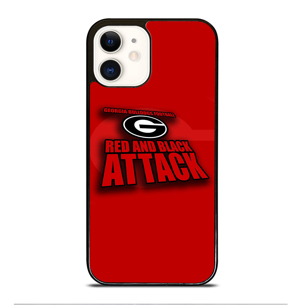 GEORGIA BULLDOGS FOOTBALL NFL LOGO iPhone 12 Case Cover