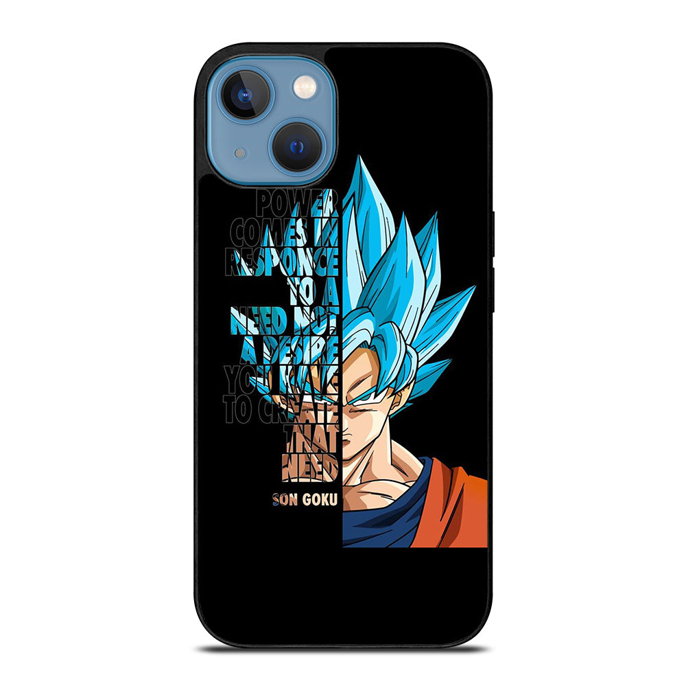 GOKU DRAGON BALL QUOTE iPhone 13 Case Cover