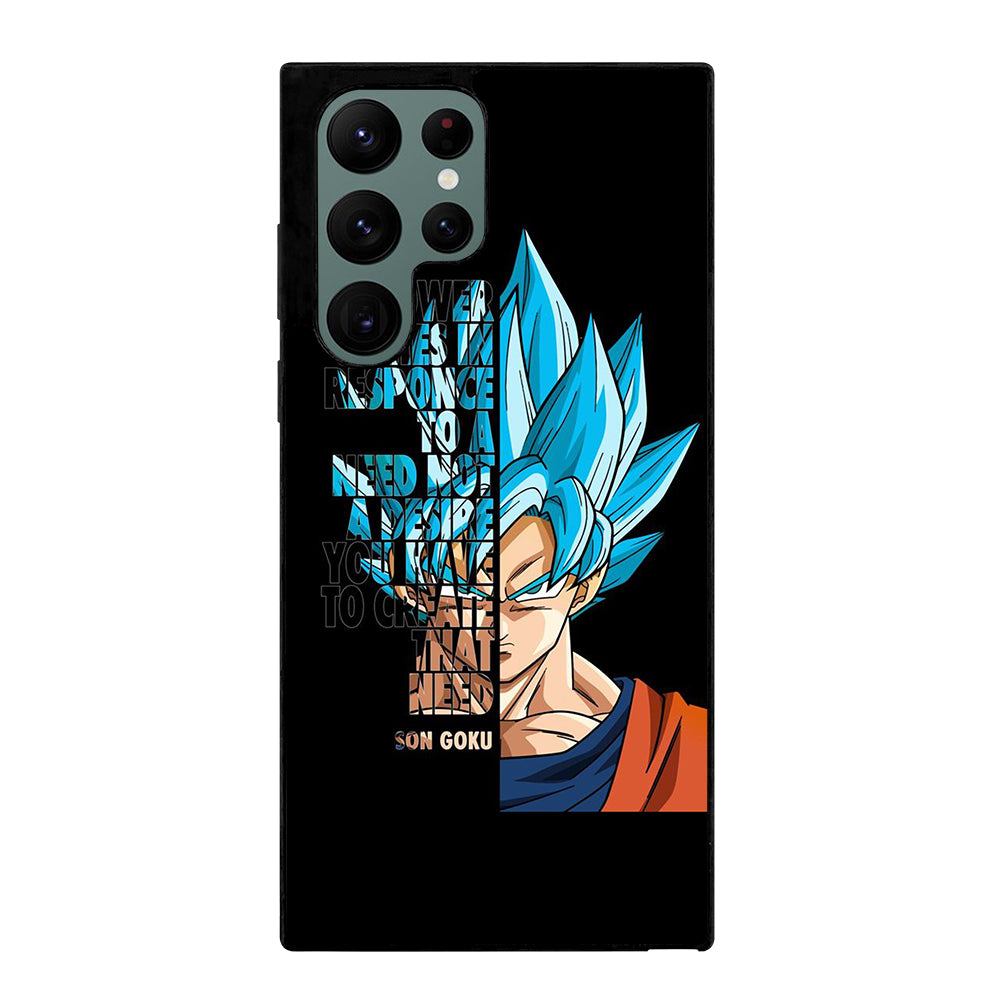 GOKU DRAGON BALL QUOTE Samsung Galaxy S22 Ultra Case Cover