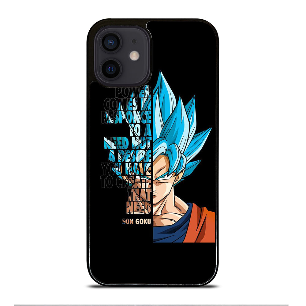 GOKU DRAGON BALL QUOTE iPhone 12 Mini Case Cover