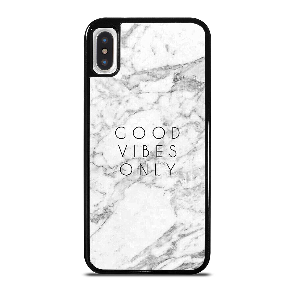 GOOD VIBES ONLY MARBLE 1 iPhone X / XS Case Cover