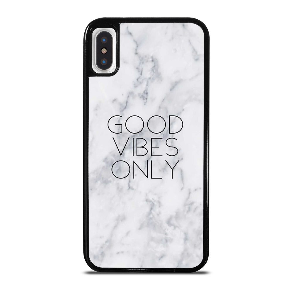 GOOD VIBES ONLY MARBLE 3 iPhone X / XS Case Cover
