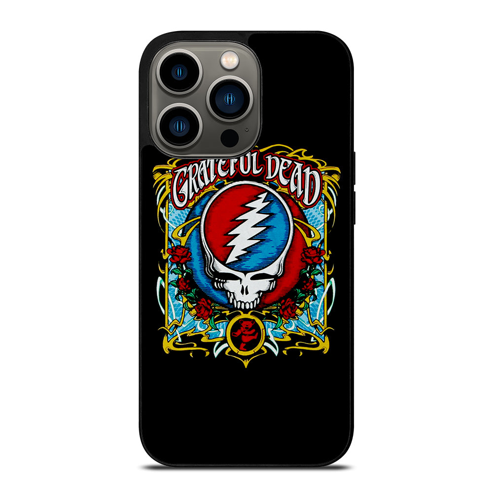 GRATEFUL DEAD BAND ROSE LOGO iPhone 13 Pro Case Cover