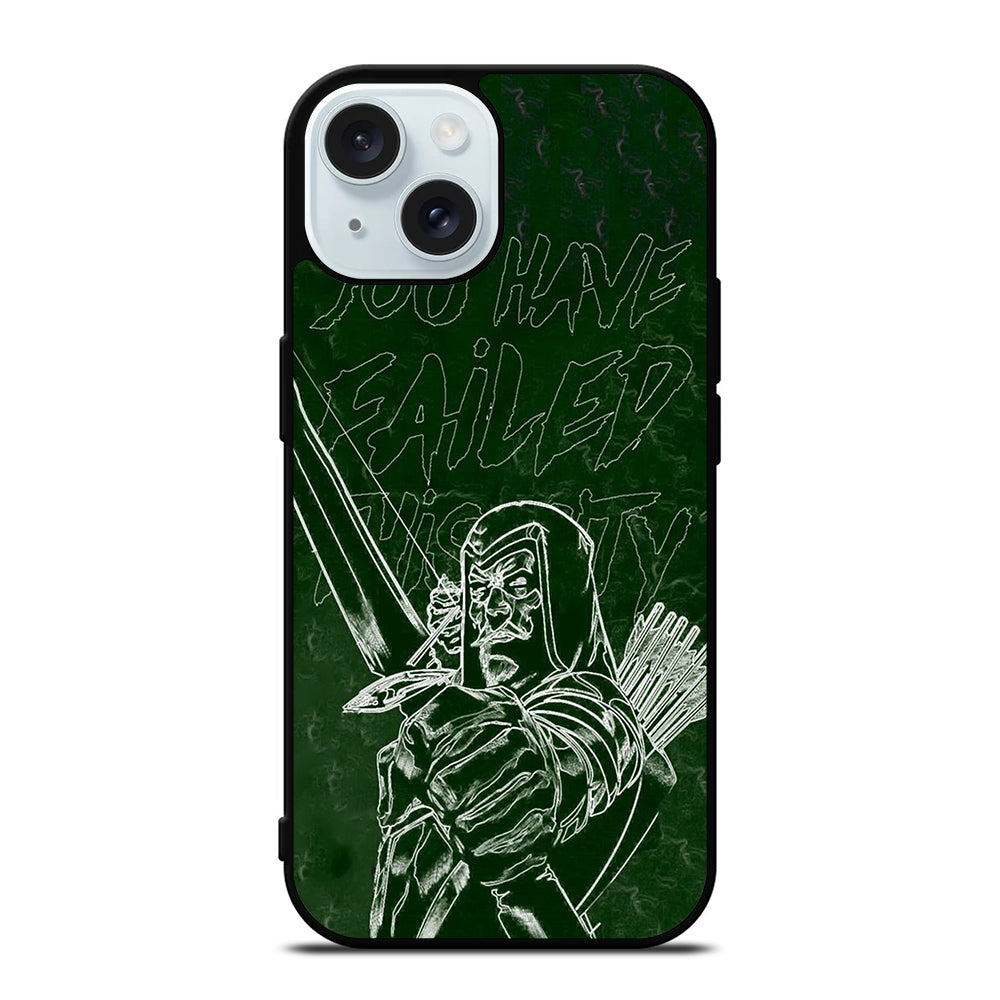 GREEN ARROW QUOTE iPhone 15 Case Cover