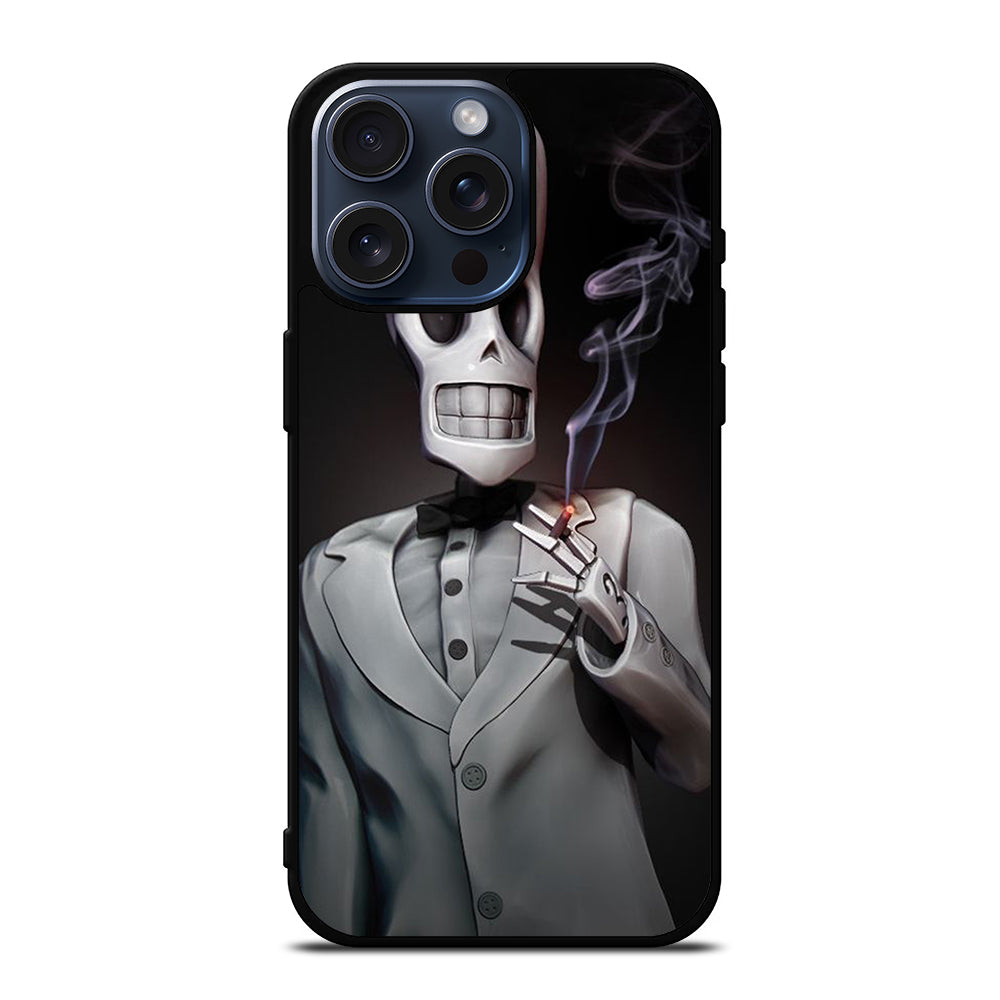 GRIM FANDANGO MANNY CALAVERA SMOKE iPhone 15 Pro Max Case Cover
