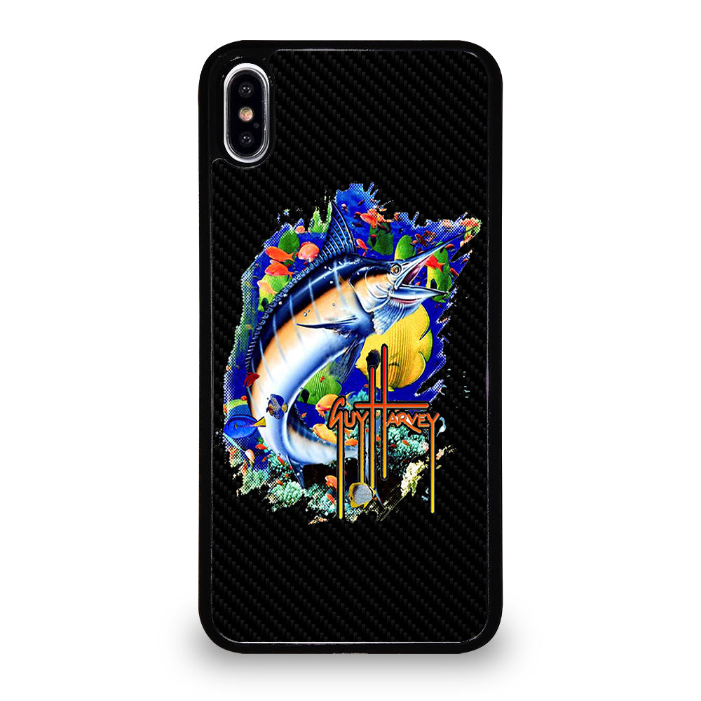 GUY HARVEY ISLAND CARBOON LOGO iPhone XS Max Case Cover