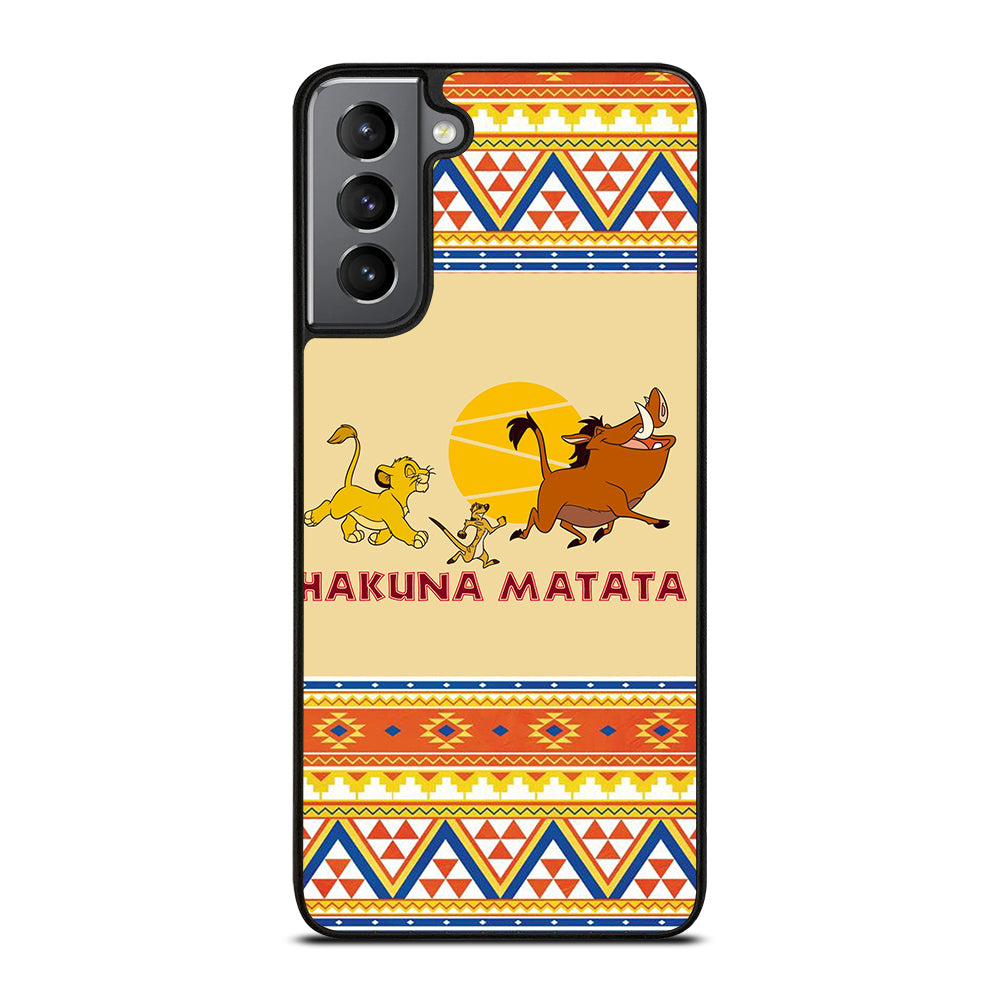 HAKUNA MATATA LION KING AZTEC 4 Samsung Galaxy S21 Plus Case Cover