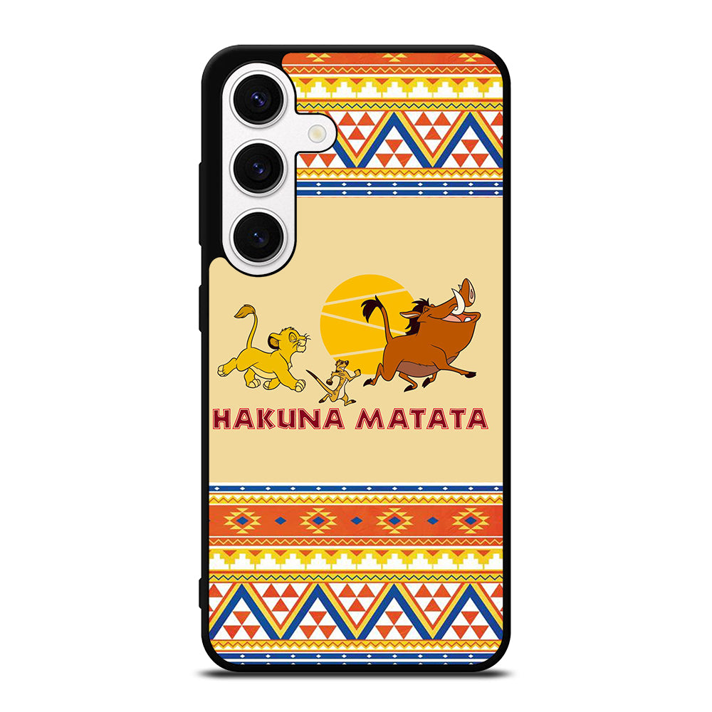 HAKUNA MATATA LION KING AZTEC 4 Samsung Galaxy S24 Case Cover