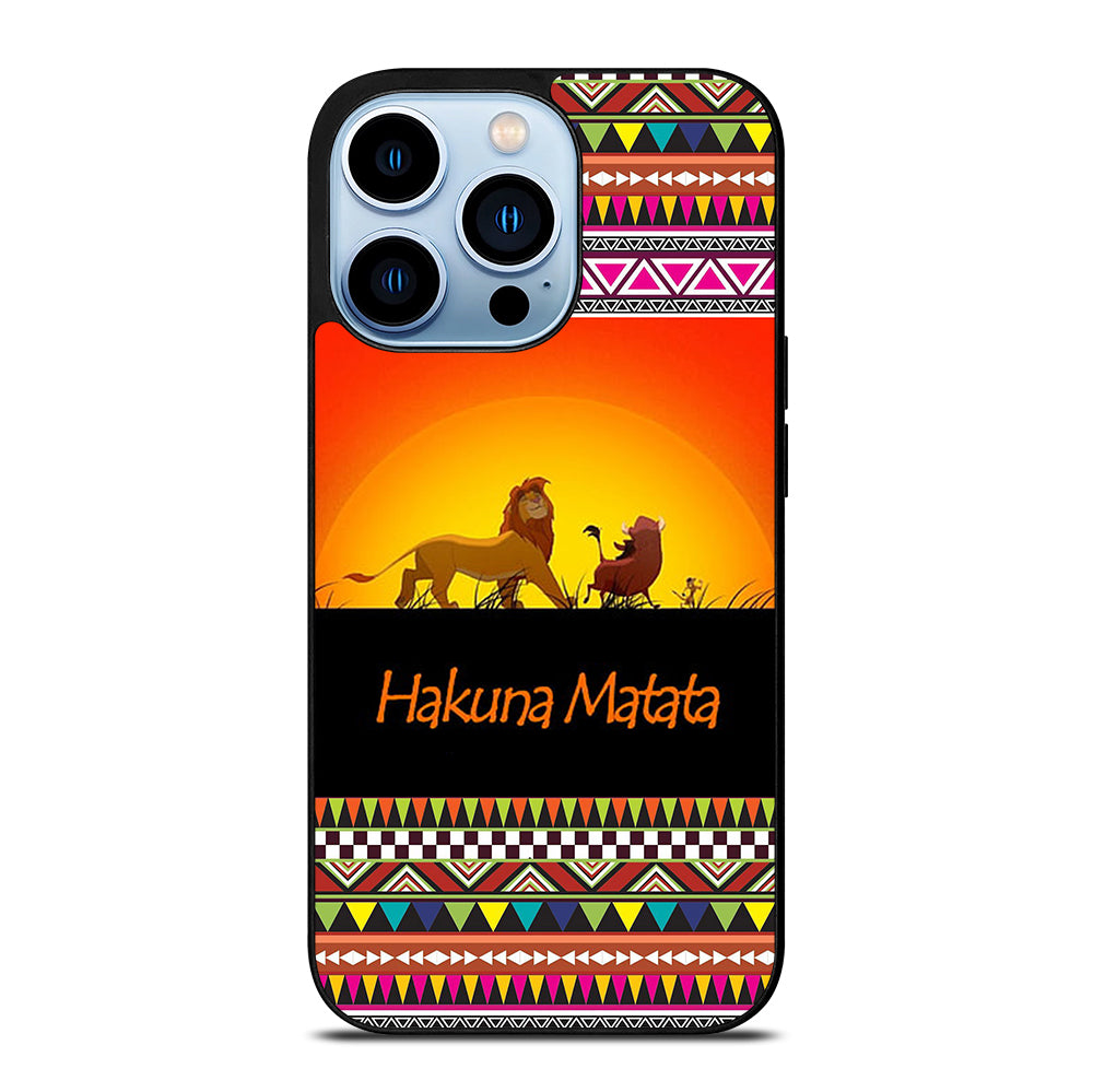 HAKUNA MATATA LION KING AZTEC 5 iPhone 13 Pro Max Case Cover
