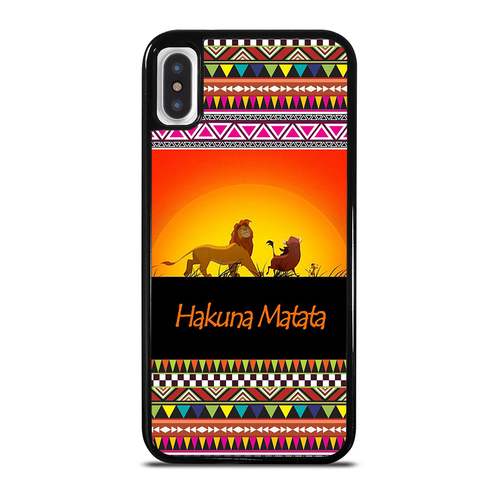 HAKUNA MATATA LION KING AZTEC 5 iPhone X / XS Case Cover