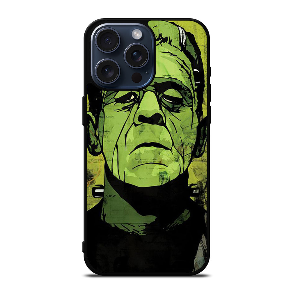HALLOWEEN FRANKENSTEIN ART FACE iPhone 15 Pro Max Case Cover