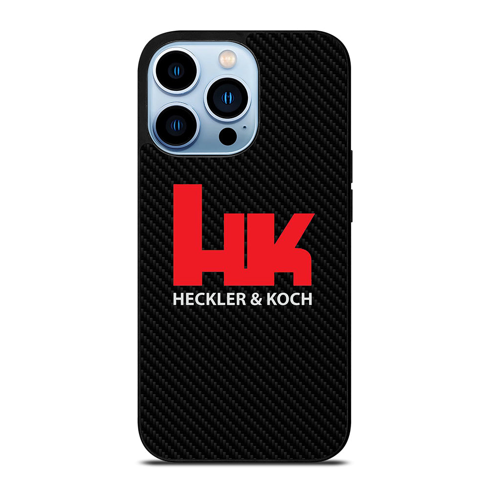HECKLER AND KOCH LOGO CARBON iPhone 13 Pro Max Case Cover