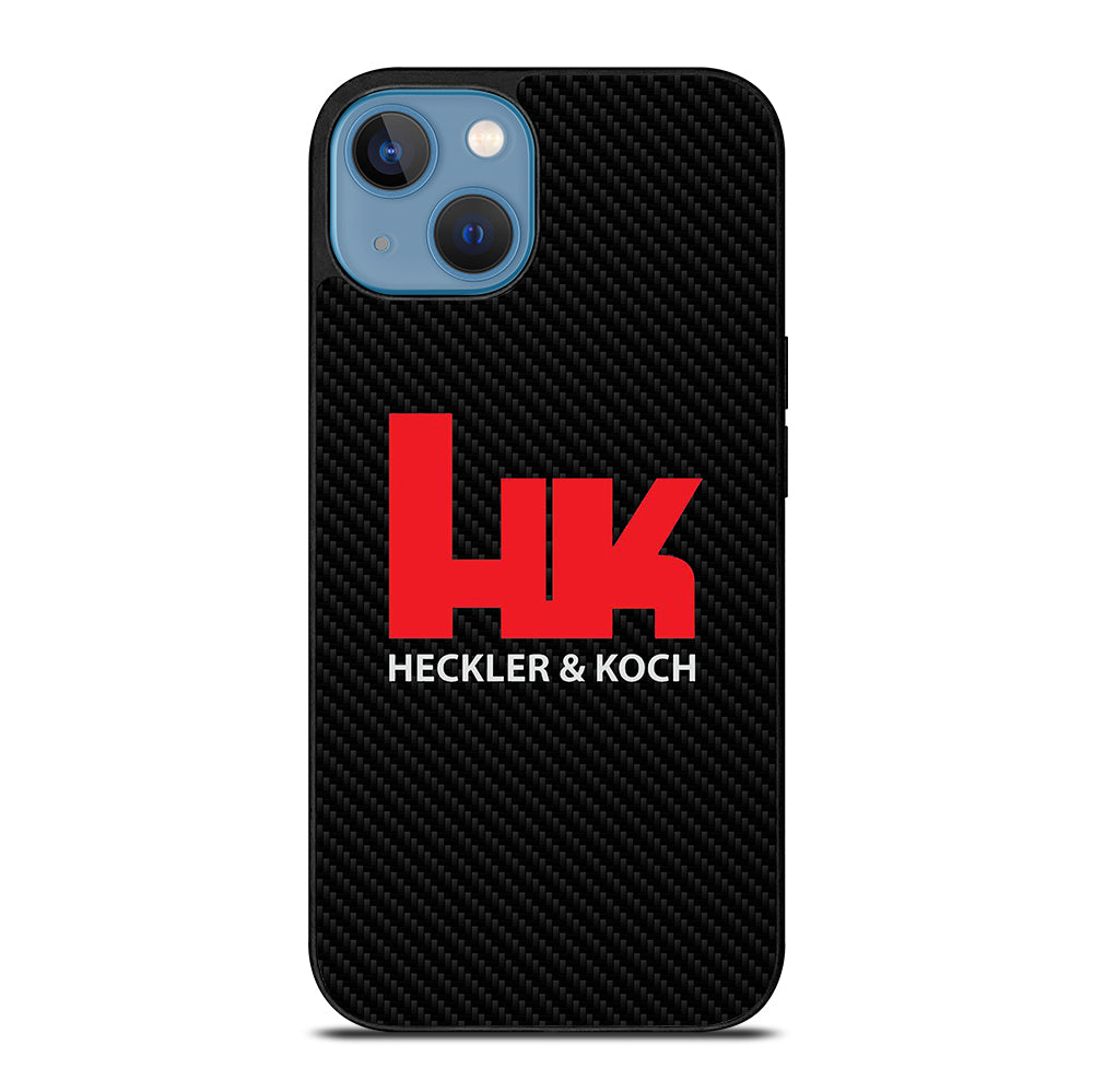 HECKLER AND KOCH LOGO CARBON iPhone 13 Case Cover
