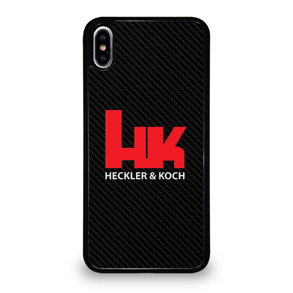 HECKLER AND KOCH LOGO CARBON iPhone XS Max Case Cover