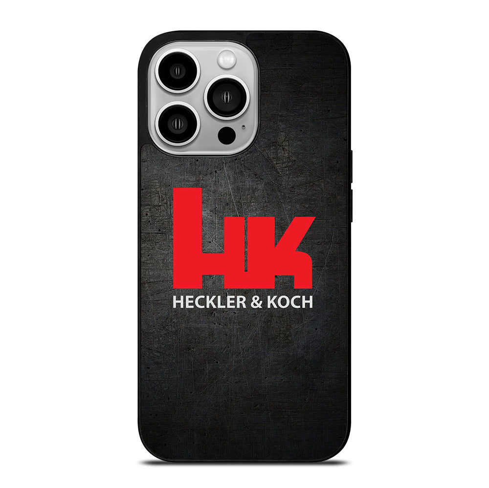 HECKLER AND KOCH LOGO METAL LOGO iPhone 14 Pro Case Cover