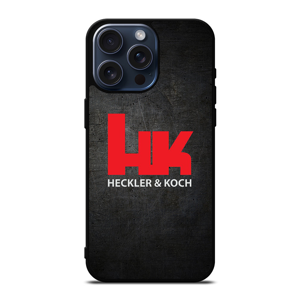 HECKLER AND KOCH LOGO METAL LOGO iPhone 15 Pro Max Case Cover