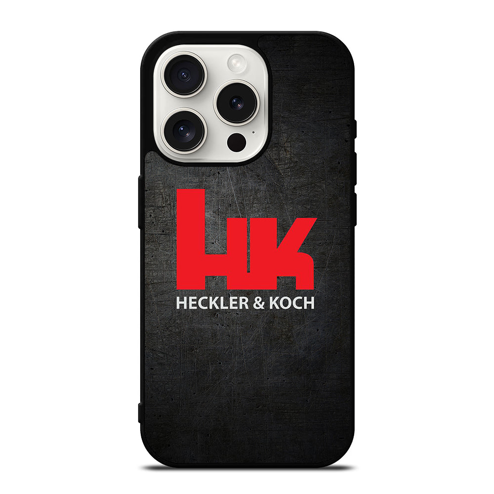 HECKLER AND KOCH LOGO METAL LOGO iPhone 15 Pro Case Cover