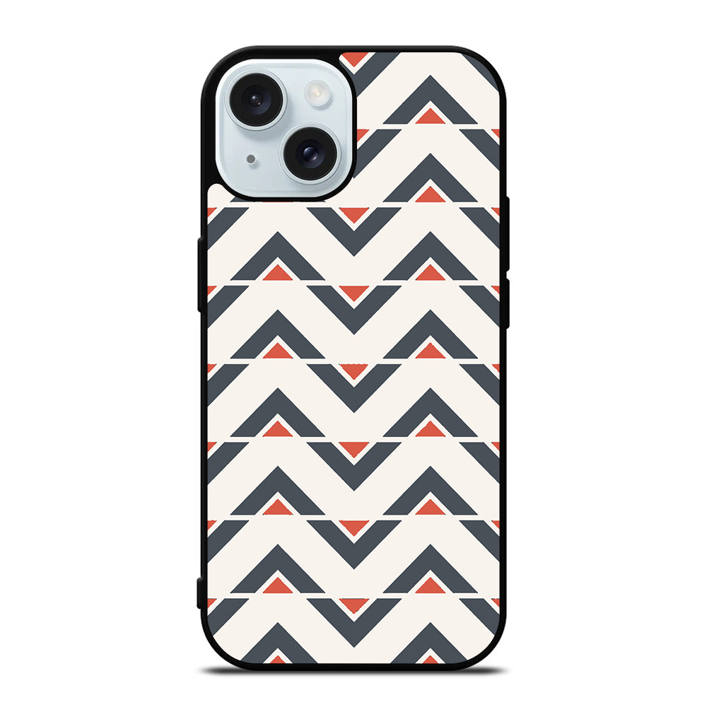 HERRINGBONE TRIANGLE PATTEN 1 iPhone 15 Case Cover