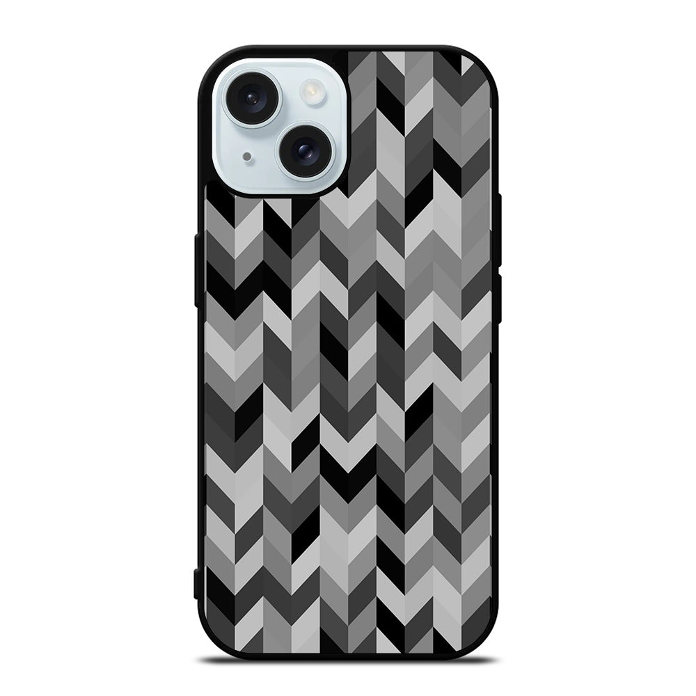 HERRINGBONE TRIANGLE PATTEN 2 iPhone 15 Case Cover