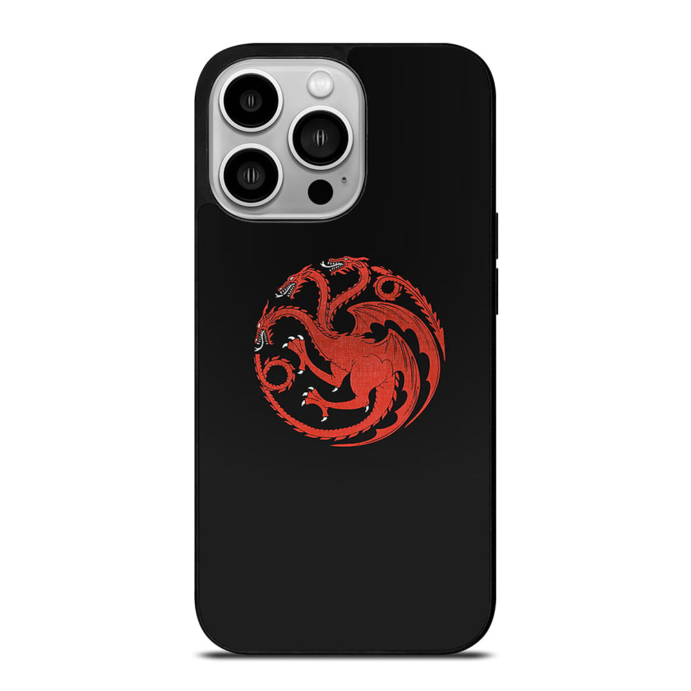 HOUSE OF THE DRAGON BLACK LOGO iPhone 14 Pro Case Cover