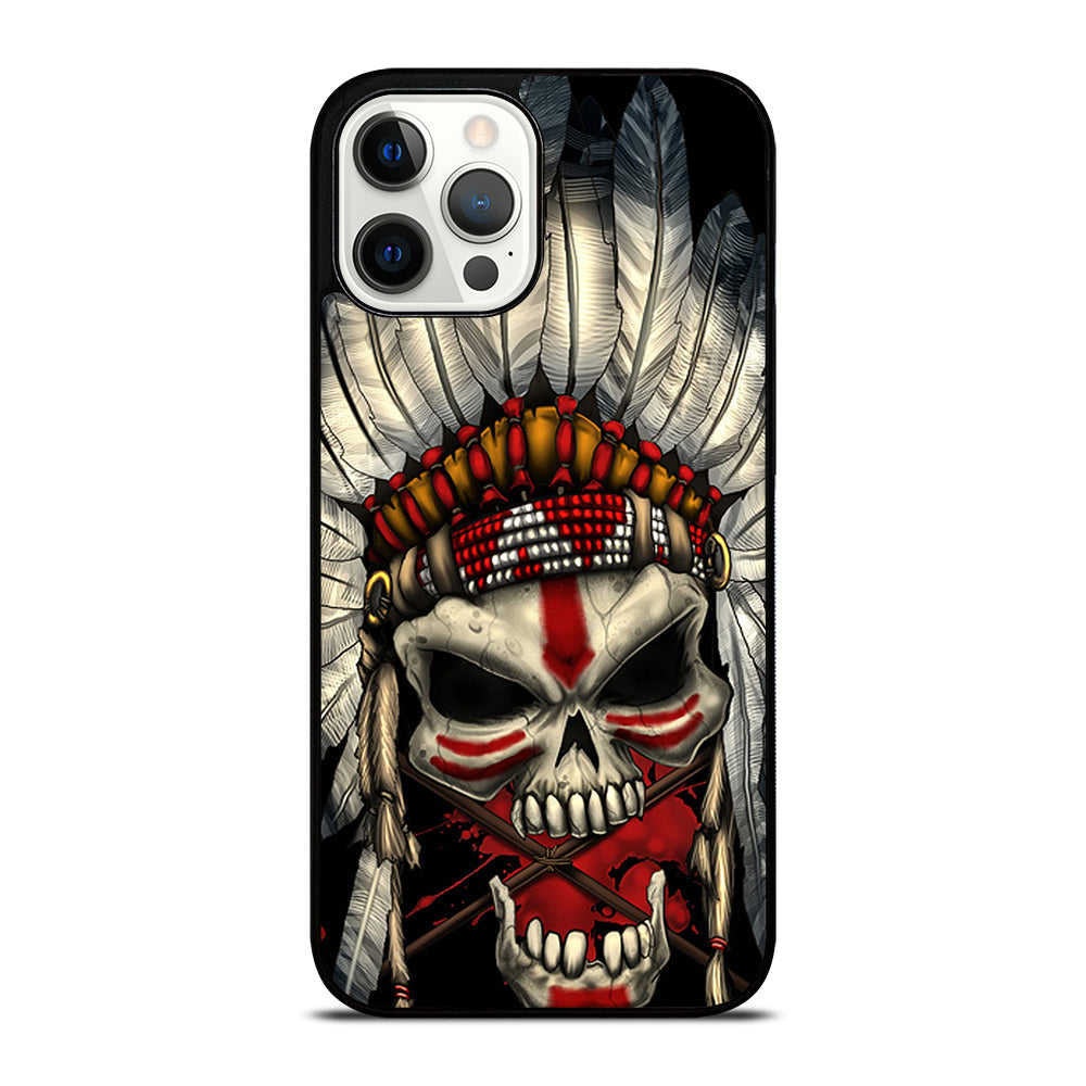 INDIAN FEATHER SKULL ART 1 iPhone 12 Pro Max Case Cover