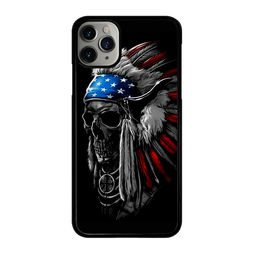 INDIAN FEATHER SKULL ART 3 iPhone 11 Pro Max Case Cover