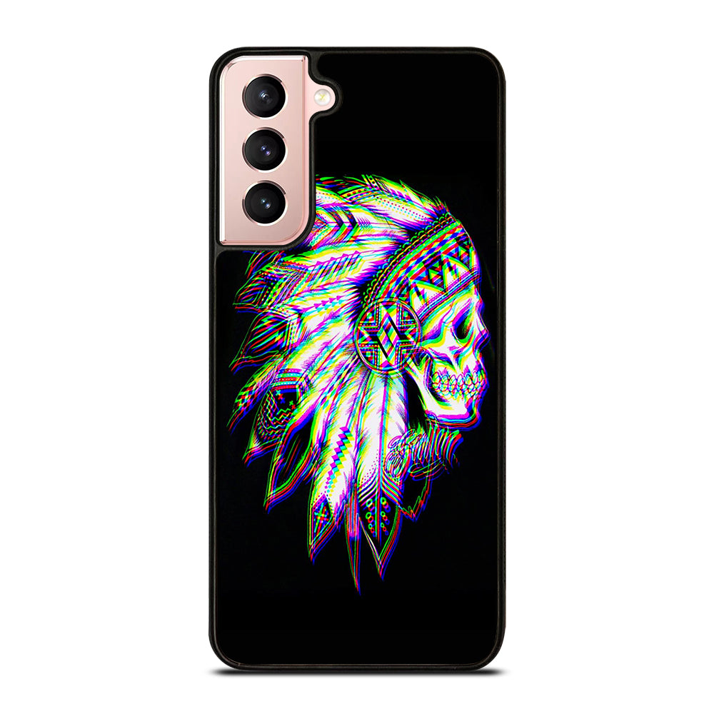 INDIAN FEATHER SKULL LOGO Samsung Galaxy S21 Case Cover