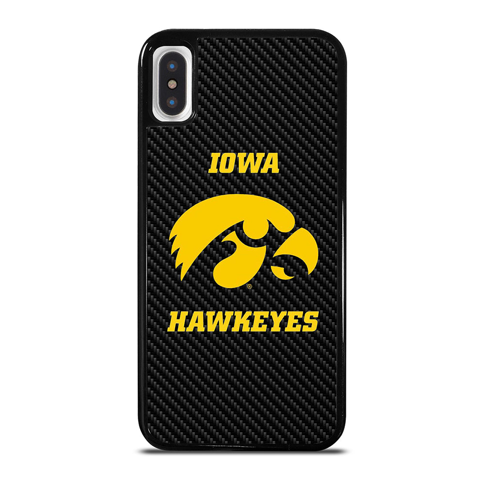IOWA HAWKEYES CARBON LOGO iPhone X / XS Case Cover