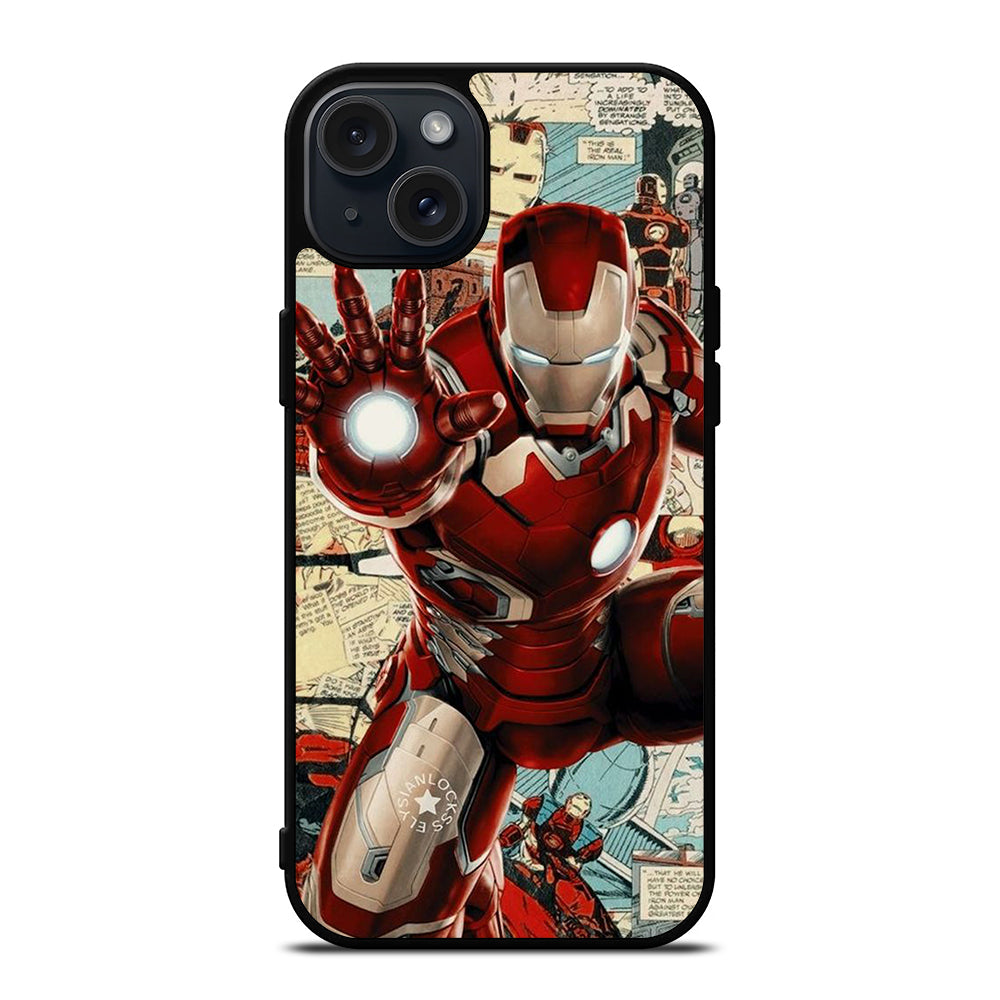 IRON MAN COMIC MARVEL iPhone 15 Plus Case Cover