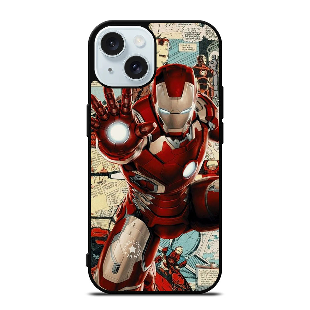 IRON MAN COMIC MARVEL iPhone 15 Case Cover