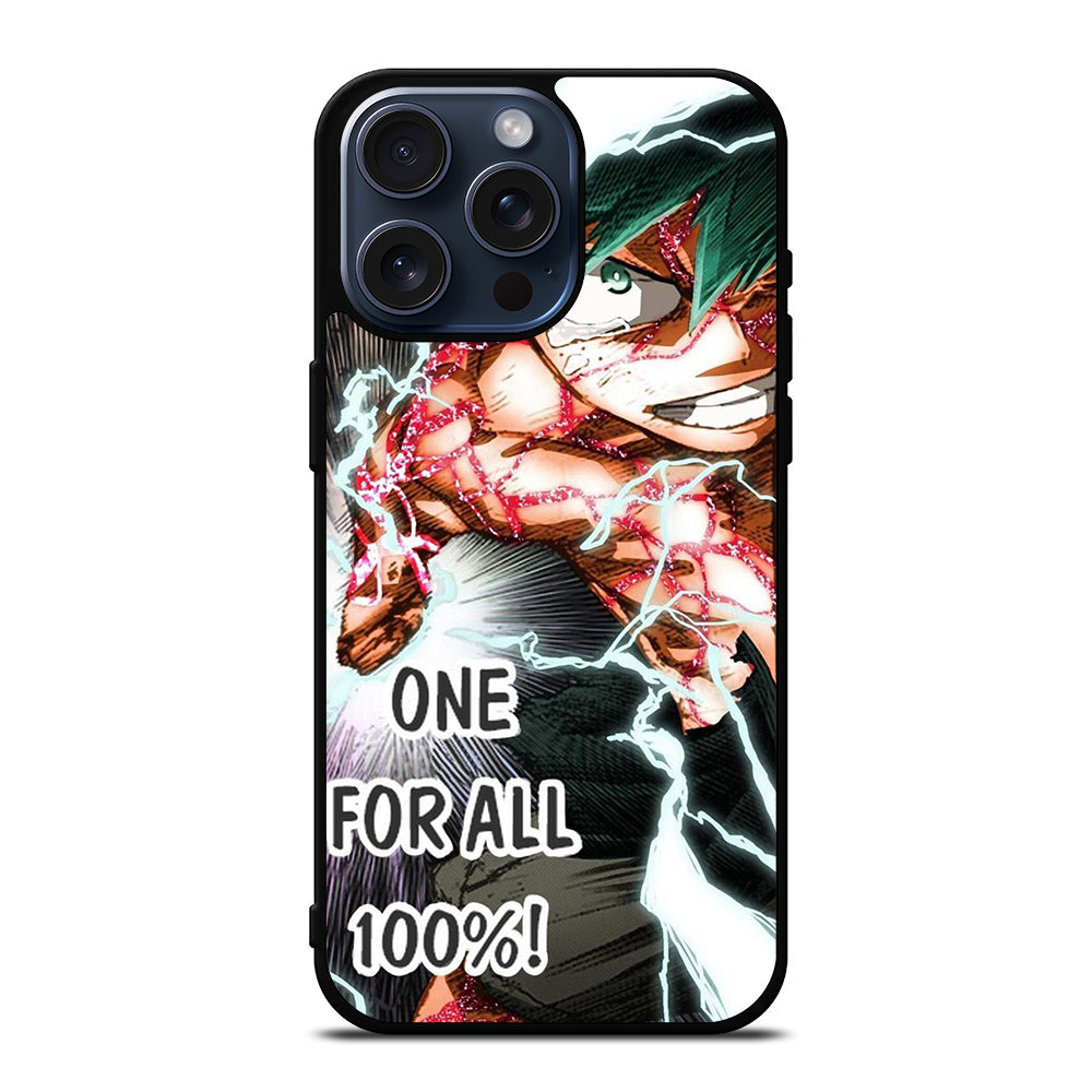 IZUKU MIDORIYA MY HERO ACADEMIA ONE FOR ALL iPhone 15 Pro Max Case Cover