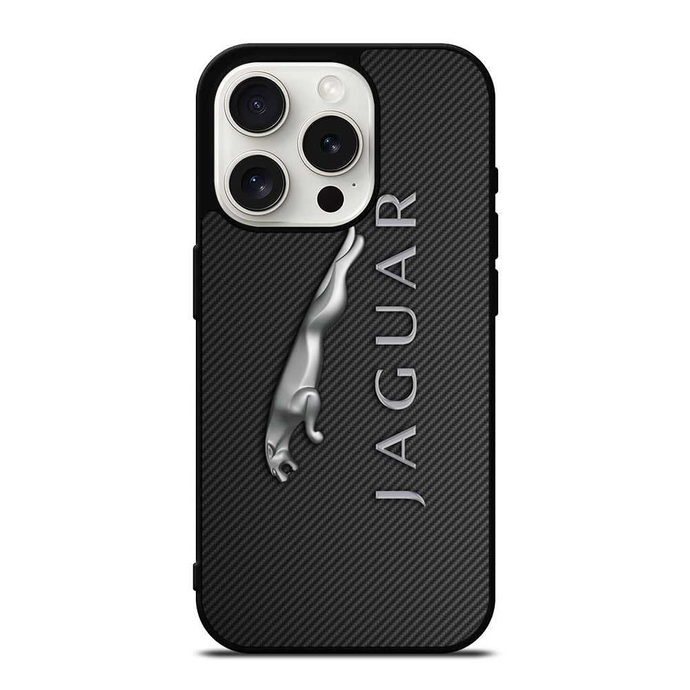 JAGUAR CAR LOGO CARBON iPhone 15 Pro Case Cover
