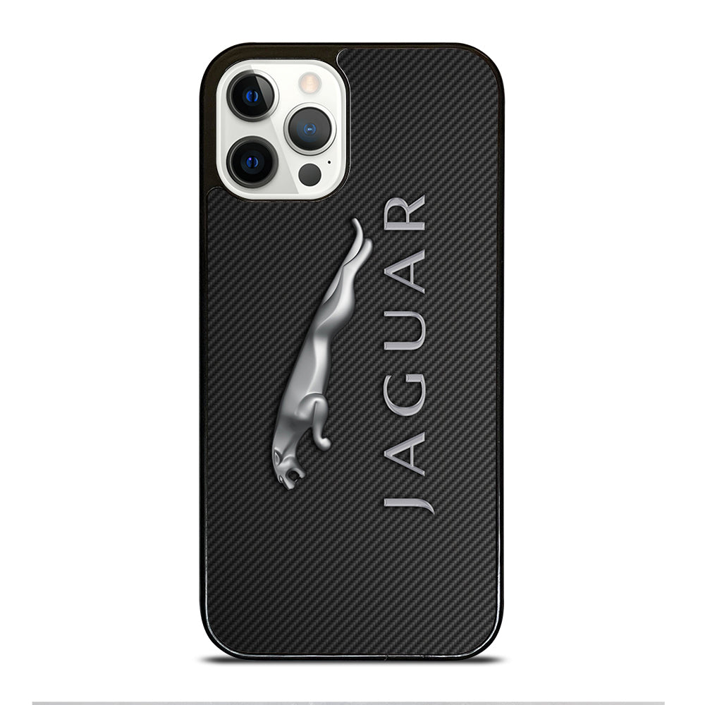 JAGUAR CAR LOGO CARBON iPhone 12 Pro Case Cover