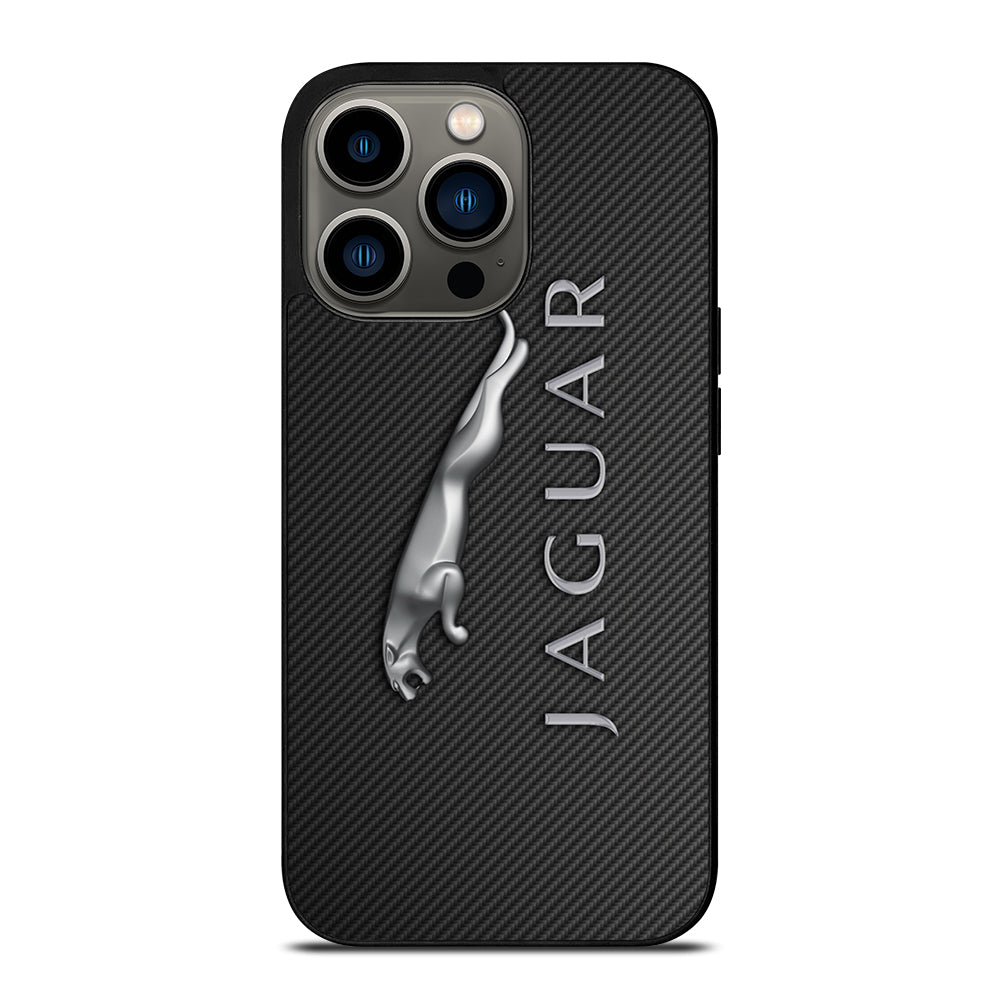 JAGUAR CAR LOGO CARBON iPhone 13 Pro Case Cover
